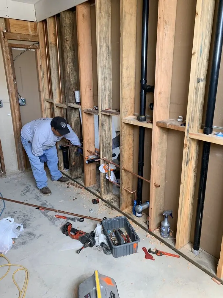 Commercial rough-in plumbing for Trenchless Sewer Repair in Swepsonville